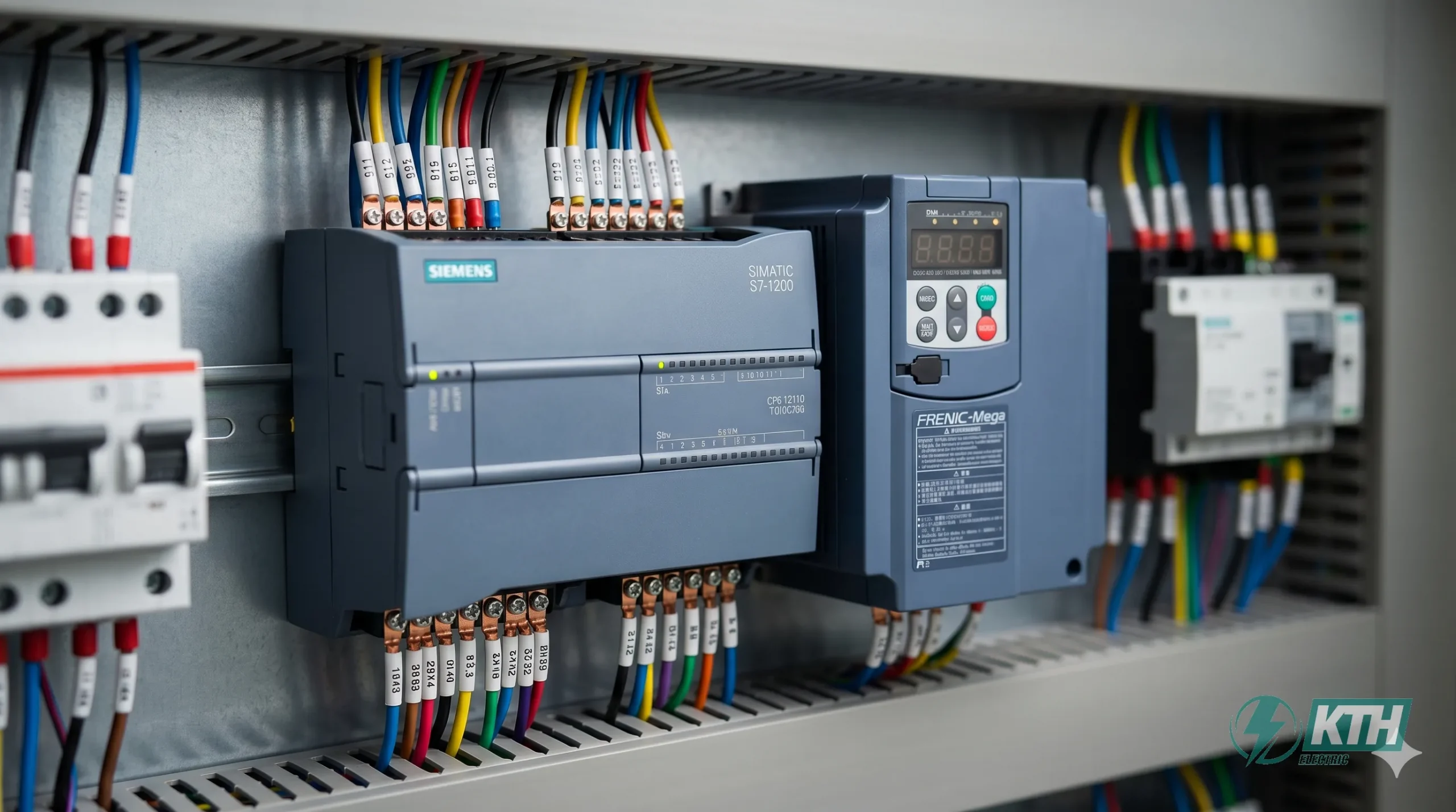 Tủ Điện Xử Lý Nước Thải: Cấu Tạo, Sơ Đồ & Báo Giá Chi Tiết 2026 7 Hệ thống điều khiển tự động hóa trạm xử lý nước với PLC Siemens S7-1200 và biến tần Fuji Mega chuyên dụng.