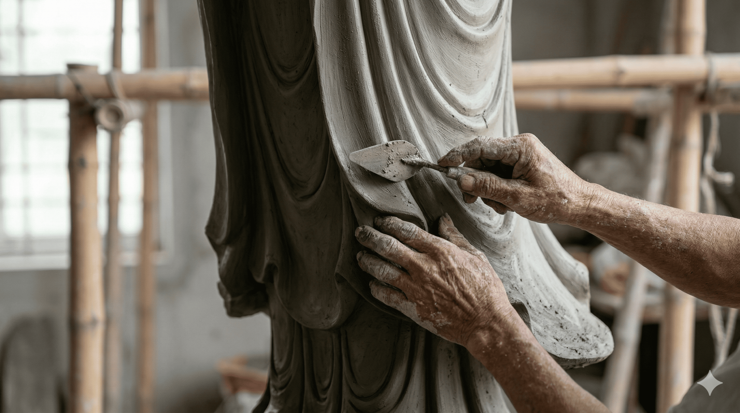 Xưởng đắp phù điêu xi măng nhà chùa uy tín chuyên thi công tranh đắp nổi Phật giáo ngoài trời.