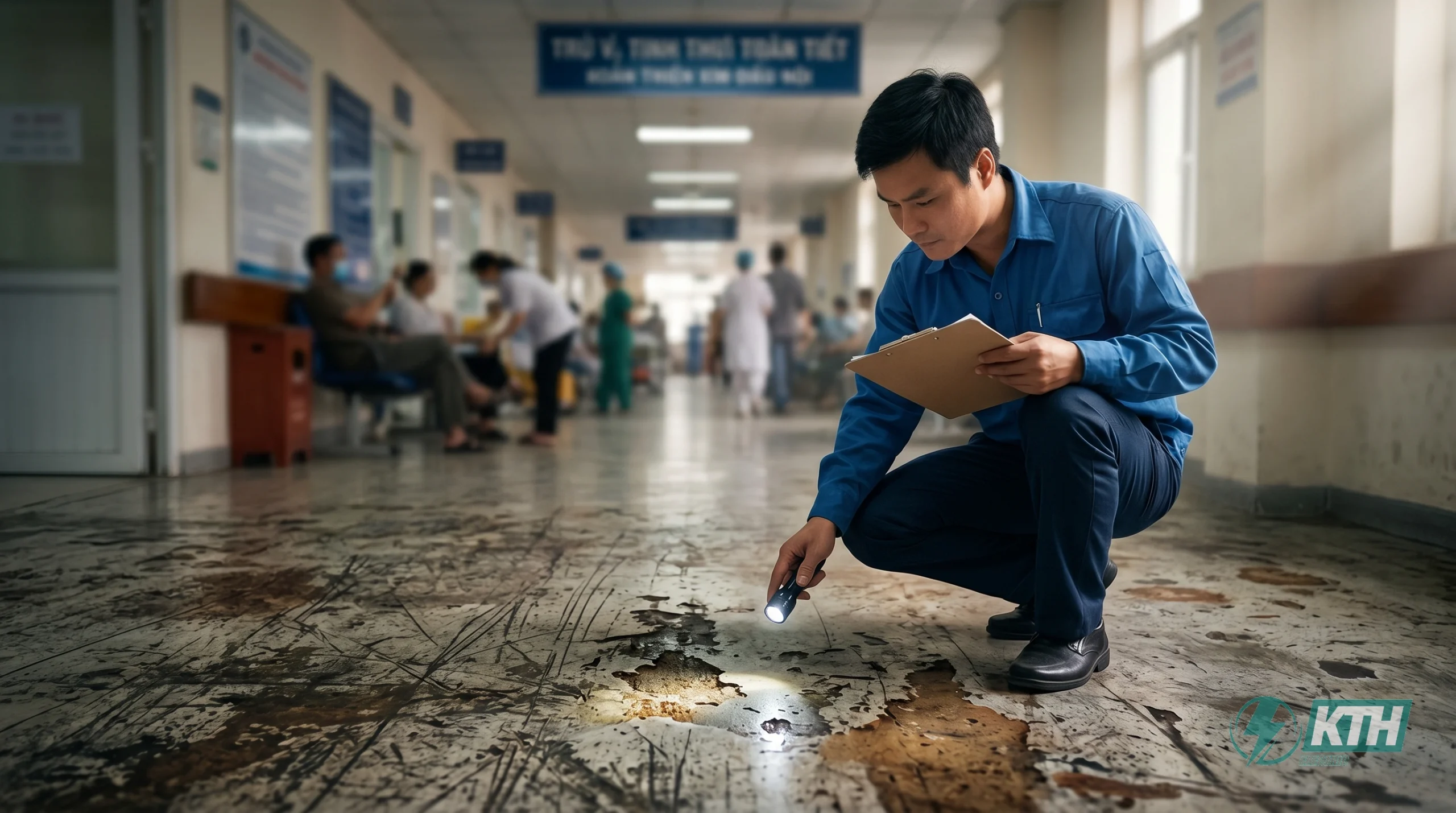 Dấu hiệu sàn nhà xưởng xỉn màu trầy xước cần dịch vụ đánh bóng sàn Epoxy ngay lập tức