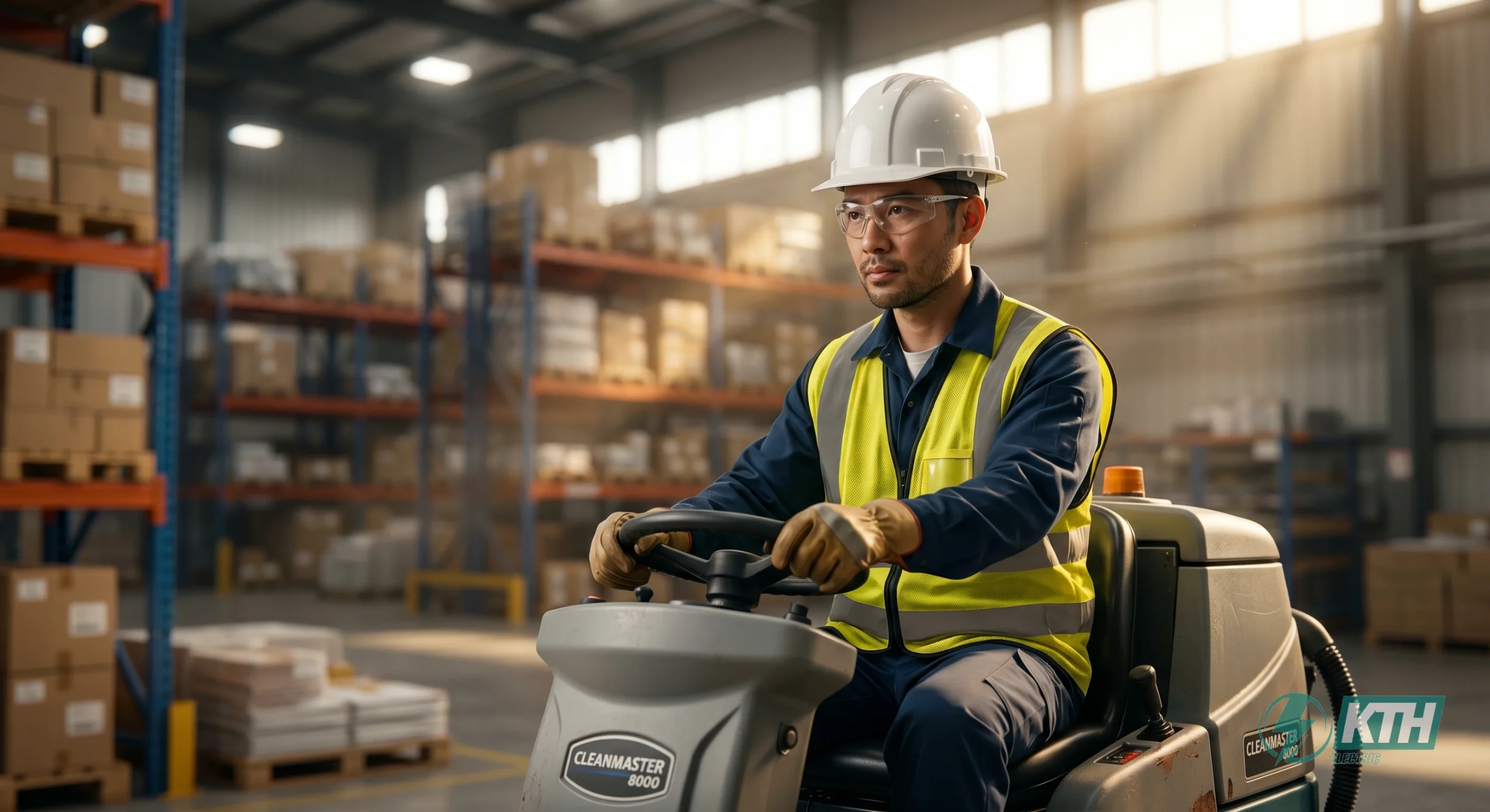 Dịch vụ chà sàn công nghiệp bằng máy liên hợp công suất lớn cho nhà xưởng tại TP HCM