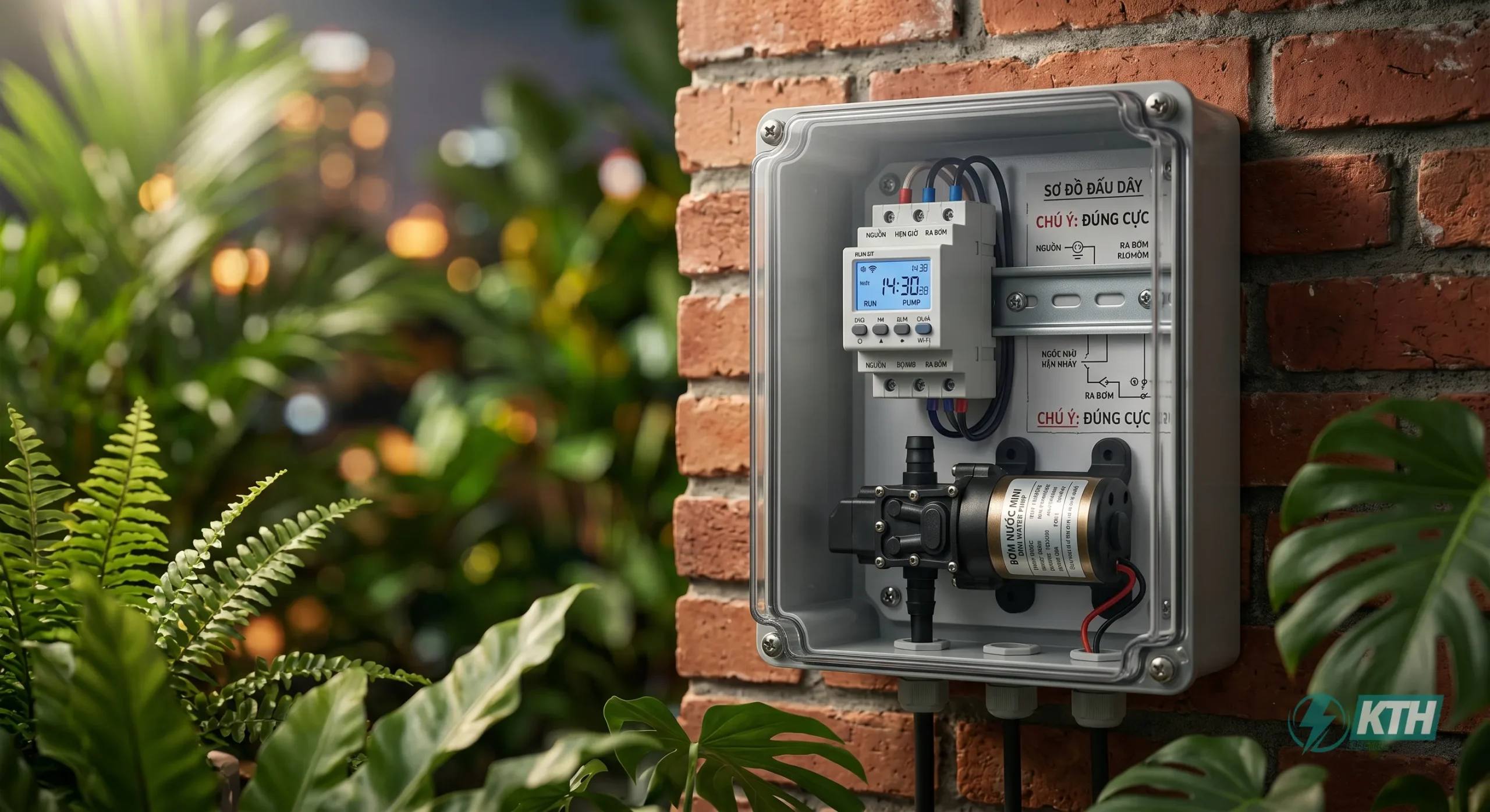 Hướng dẫn cách tự làm hệ thống tưới tự động nhỏ giọt cho rau sạch tại nhà với Timer hẹn giờ.