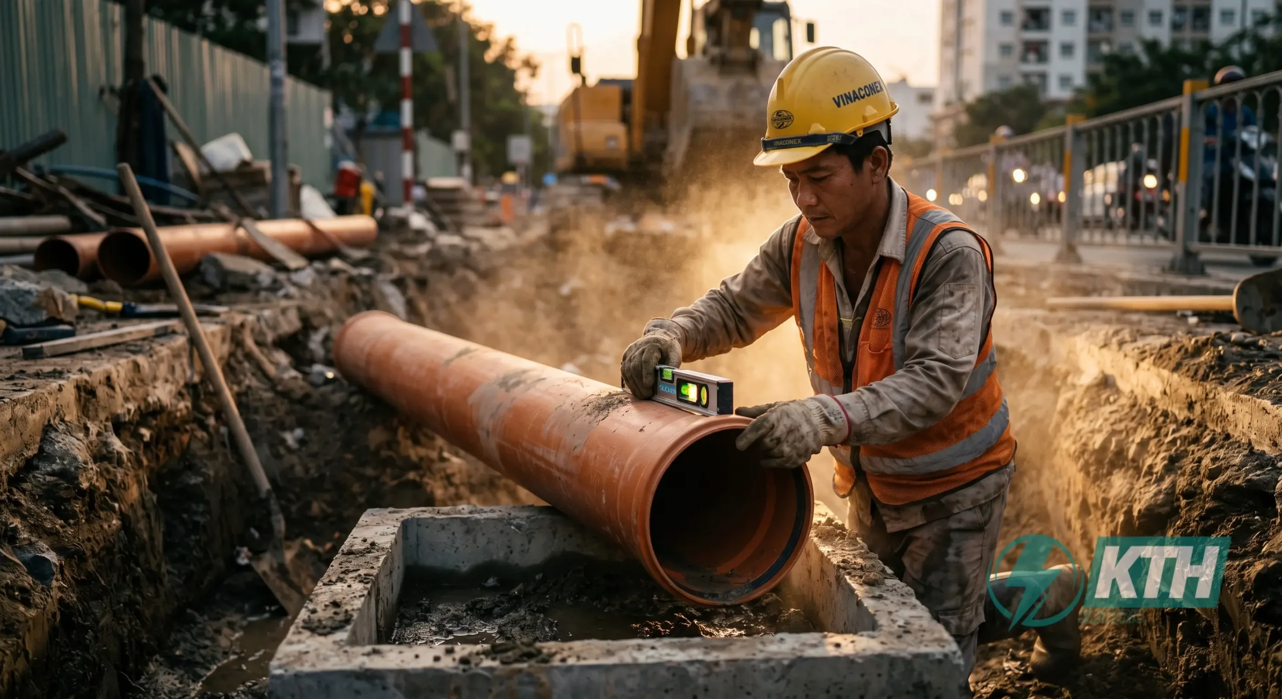 Dịch Vụ Xin Phép, Thi Công Đấu Nối Thoát Nước TPHCM (Trọn Gói) 3 Quy định cao độ đáy cống khi thi công đấu nối nhằm chống rò rỉ và ngập úng.
