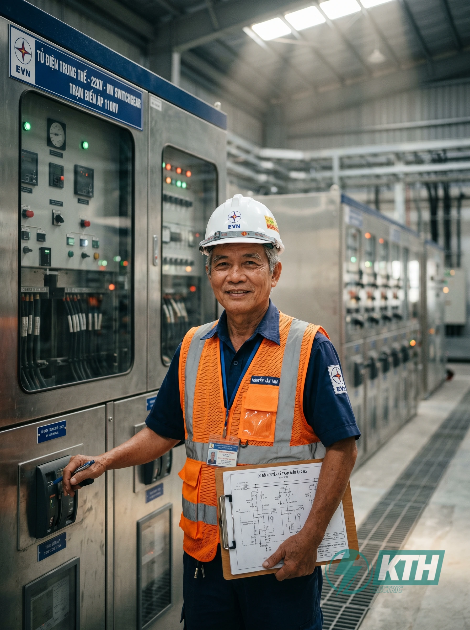 Tủ điện trung thế MV switchgear đạt tiêu chuẩn IEC 62271-200 được kiểm tra nghiệm thu bởi kỹ sư điện lực.
