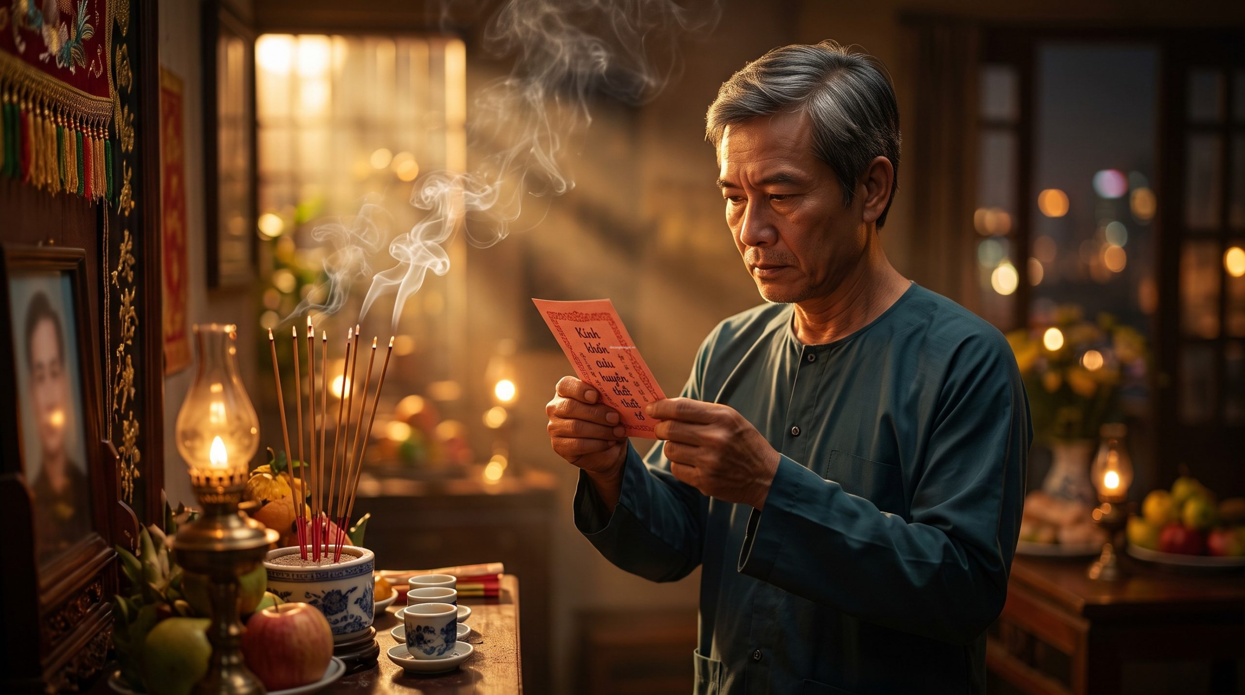 Hướng Dẫn Cúng Về Nhà Mới (Nhập Trạch) Chuẩn Phong Thủy 2026 6 bai van khan cung nha moi than linh gia tien scaled