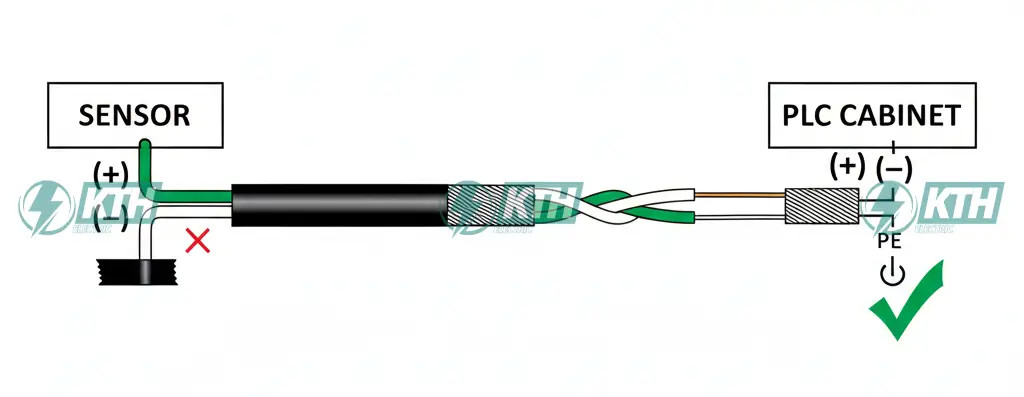 Cách đấu nối cáp chống nhiễu đúng kỹ thuật