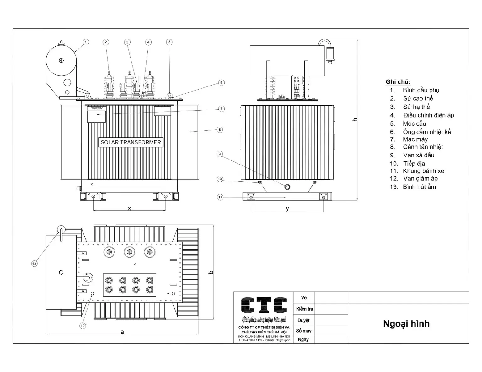 Cấu Tạo Đặc Biệt Của Máy Biến Áp Solar