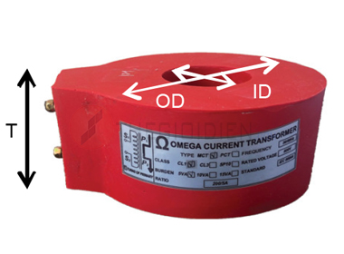 PCT400/5A - Biến dòng bảo vệ PCT 400/5A CL.5P10 5VA (tròn)