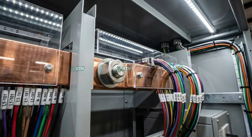 Cấu trúc Form 4b ngăn cách hoàn toàn thanh cái và thiết bị trong tủ điện hạ thế chuẩn IEC 61439-2.