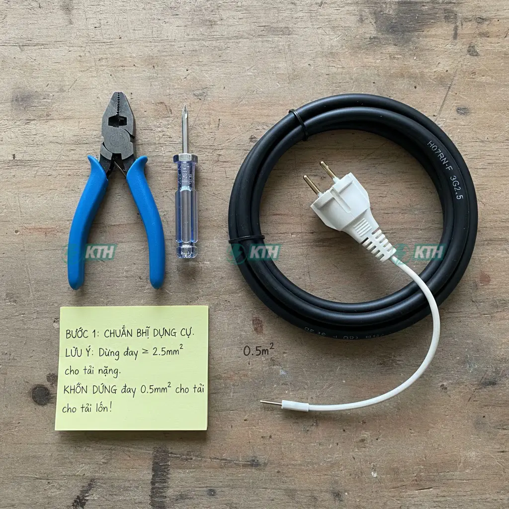 Chuẩn bị dụng cụ