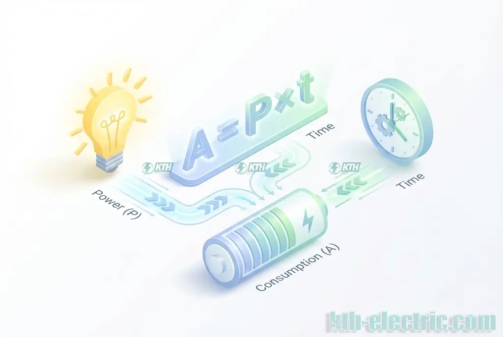 Công thức tính A = P x t