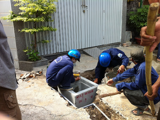 hộp đấu nối nước thải