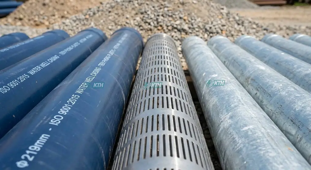 So sánh ống nhựa uPVC và ống thép mạ kẽm chuyên dụng cho giếng khoan công nghiệp <img decoding=