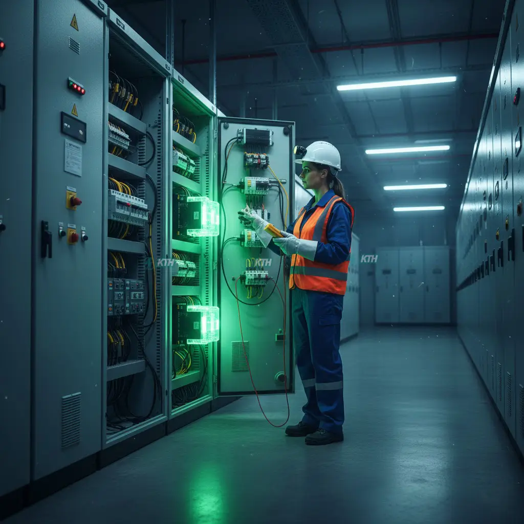 Thiết bị cắt sét SPD lắp đặt trong tủ điện công nghiệp chuẩn TCVN.