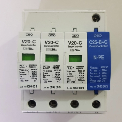 Thiết bị cắt lọc sét 3 pha OBO V20-C 3+NPE-280