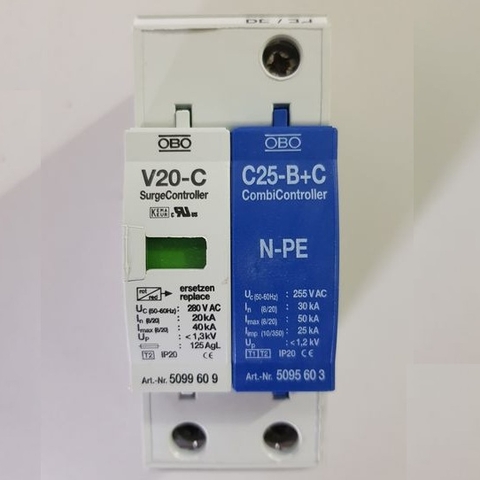 Thiết bị cắt lọc sét 1 pha OBO V20-C1+NPE-280