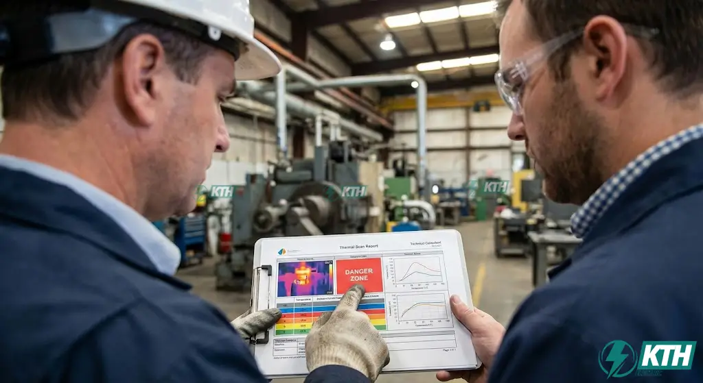 Mẫu báo cáo kết quả kiểm tra nhiệt độ tủ điện dùng để trình diện cơ quan PCCC và công ty bảo hiểm cháy nổ.