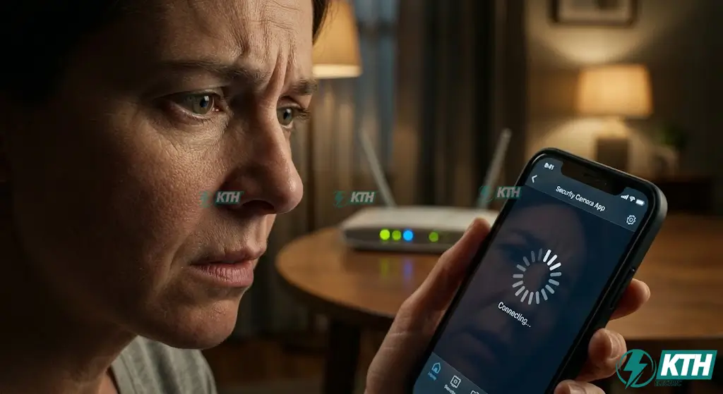 Tình trạng camera wifi bị mất kết nối và giật lag do sóng yếu hoặc bị nhiễu sóng vô tuyến trong nhà.