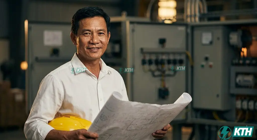 Chuyên gia Bùi Tá Vân tư vấn thủ tục pháp lý đất đai và thi công điện nhà xưởng KTH Electric.