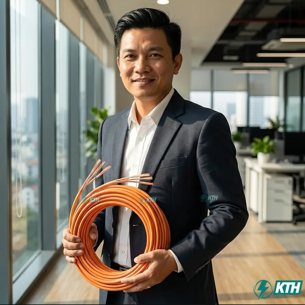 Chuyên gia Đỗ Tấn Tuấn của KTH Electric tư vấn sử dụng cáp mạng lõi đồng nguyên chất chuẩn chống cháy LSZH cho dự án cao tầng.