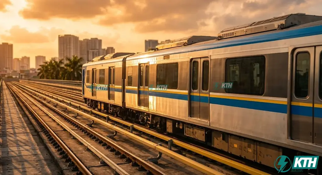 Ứng dụng trạm chỉnh lưu cấp nguồn 750V DC qua ray thứ 3 cho hệ thống đường sắt đô thị Metro Bến Thành - Suối Tiên.