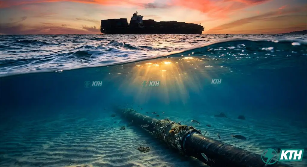 Giám sát Cáp ngầm biển 2026: Công nghệ DAS & Quy trình Bảo vệ 24/7 1 Hệ thống cáp quang biển quốc tế nằm dưới đáy đại dương kết nối internet toàn cầu.