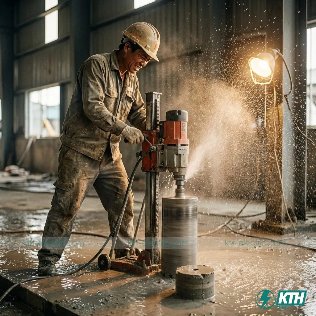 Dịch vụ khoan rút lõi bê tông lấy mẫu kiểm định kết cấu chịu lực chuyên nghiệp.