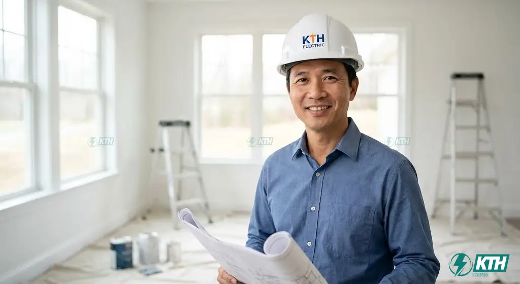 Kỹ sư xây dựng KTH Electric khảo sát và tư vấn giải pháp chống thấm tường nhà uy tín tại TP Hồ Chí Minh.