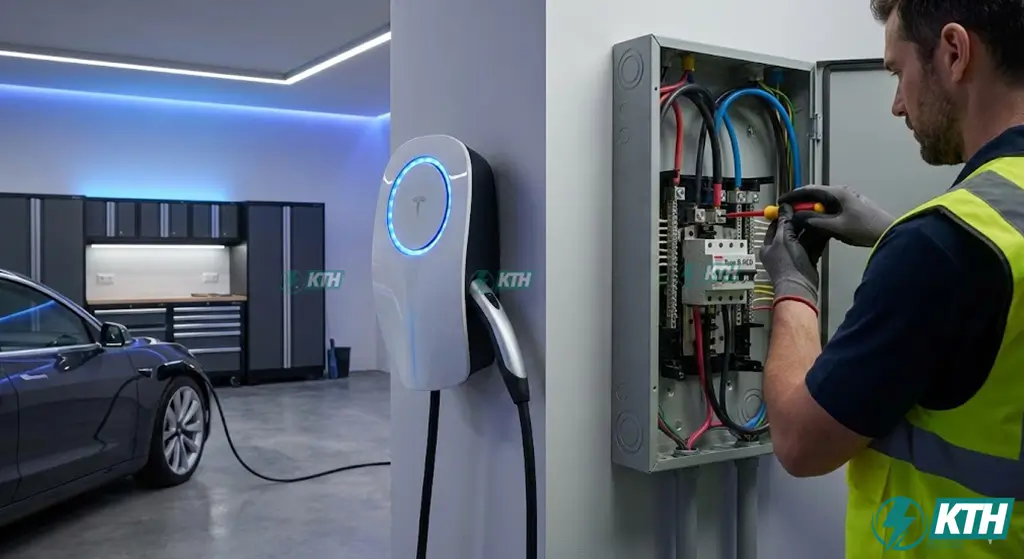 IEC 60364 Là Gì? Cẩm Nang Lắp Đặt Điện & TCVN 7447 (Update 2026) 3 Lắp đặt trạm sạc xe điện tại nhà sử dụng Aptomat chống giật RCD Type B theo tiêu chuẩn IEC 60364-7-722.