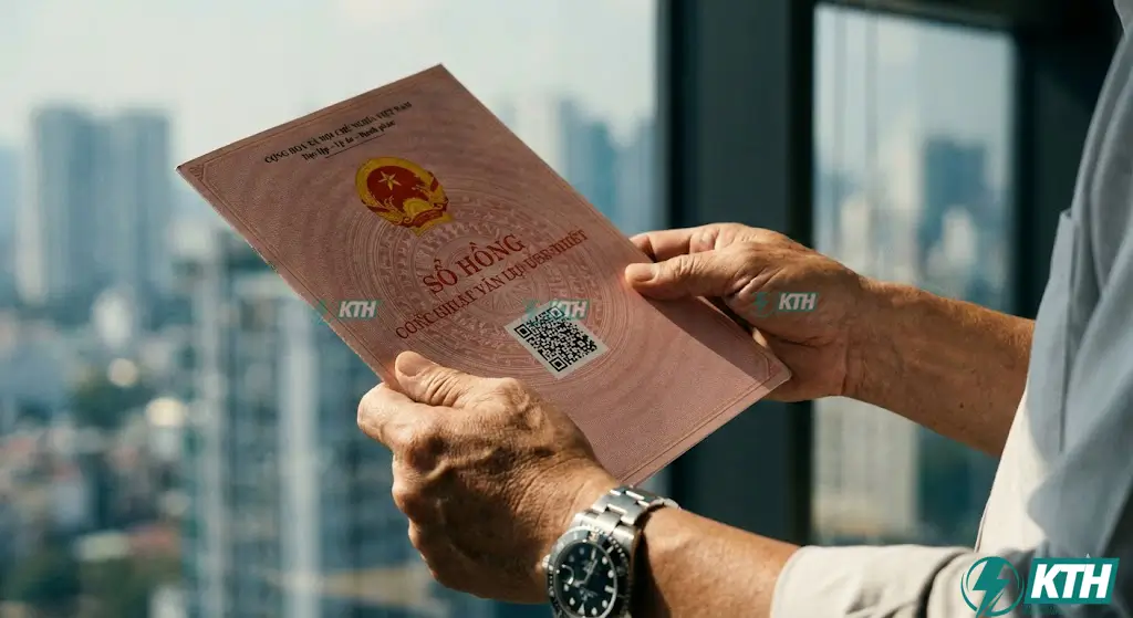 Giấy chứng nhận quyền sử dụng đất mẫu mới theo Nghị định 101/2024/NĐ-CP có mã QR code.