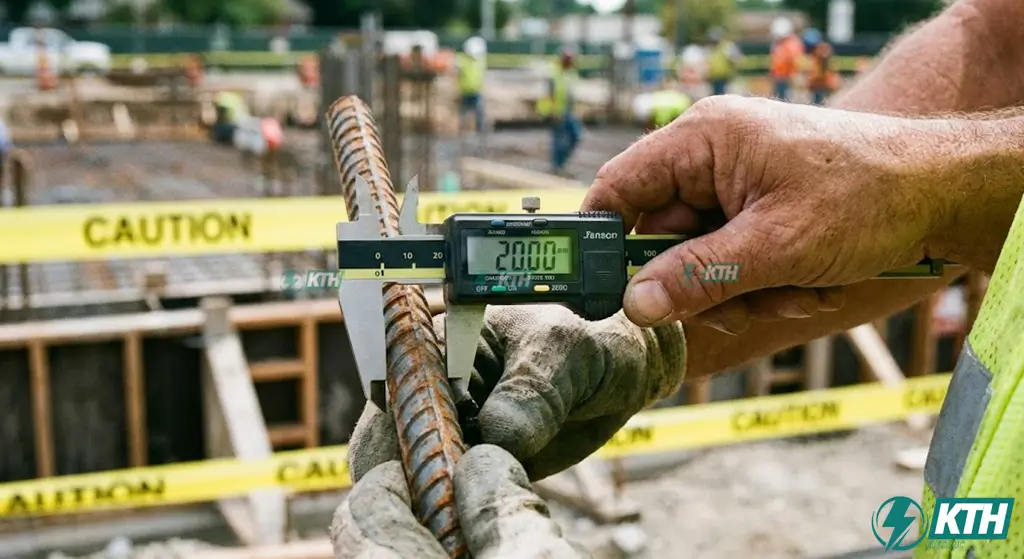 Bản Vẽ Kết Cấu Là Gì? 5 Lỗi Thi Công "Chết Người" Cần Tránh (2026) 5 Dịch vụ giám sát nghiệm thu cốt thép bằng thước kẹp điện tử đảm bảo đúng đường kính thiết kế.