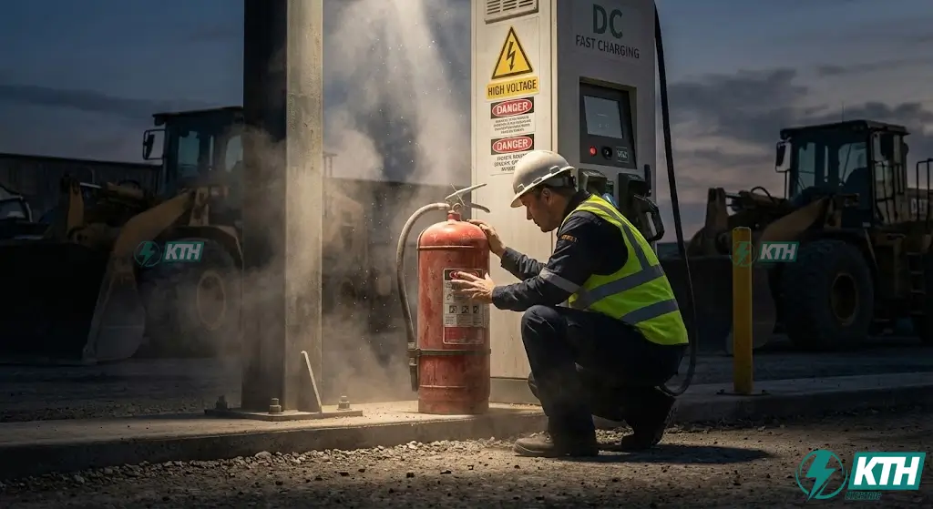 Quy trình nghiệm thu phòng cháy chữa cháy PCCC cho trạm sạc xe điện theo quy chuẩn QCVN 06:2022/BXD.