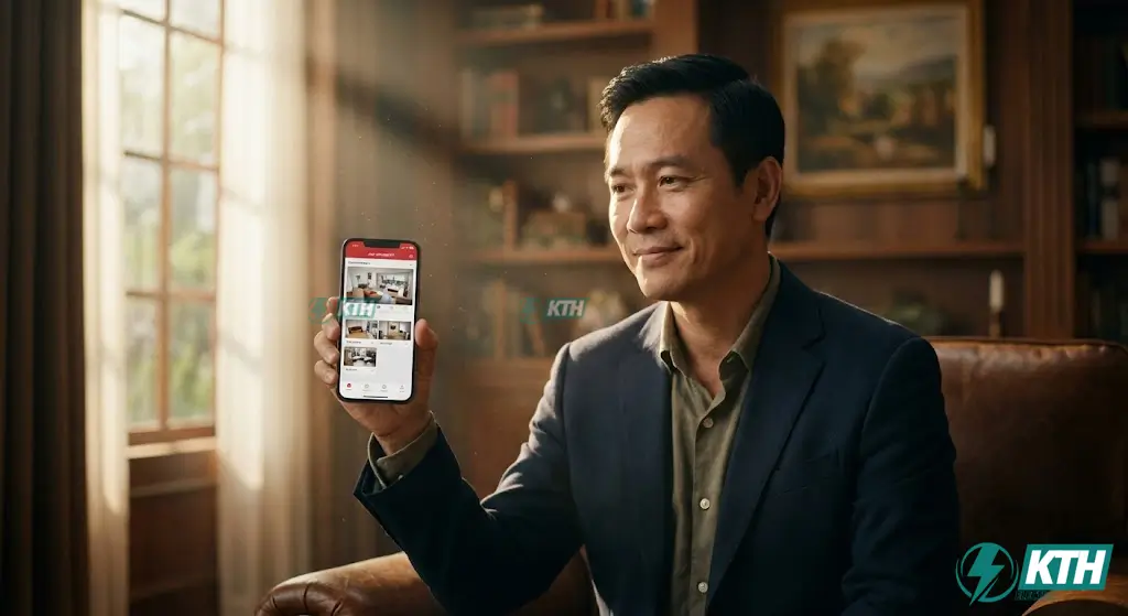 Giao diện xem lại camera Hikvision trên ứng dụng Hik-Connect phiên bản 2026 giúp giám sát an ninh từ xa.